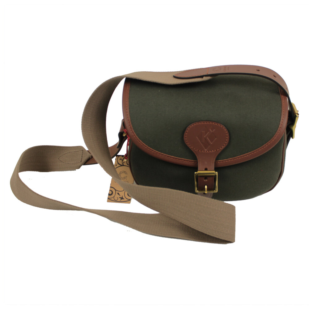 Rosedale Cartridge Bag by Croots England, Fox Tan/Leather