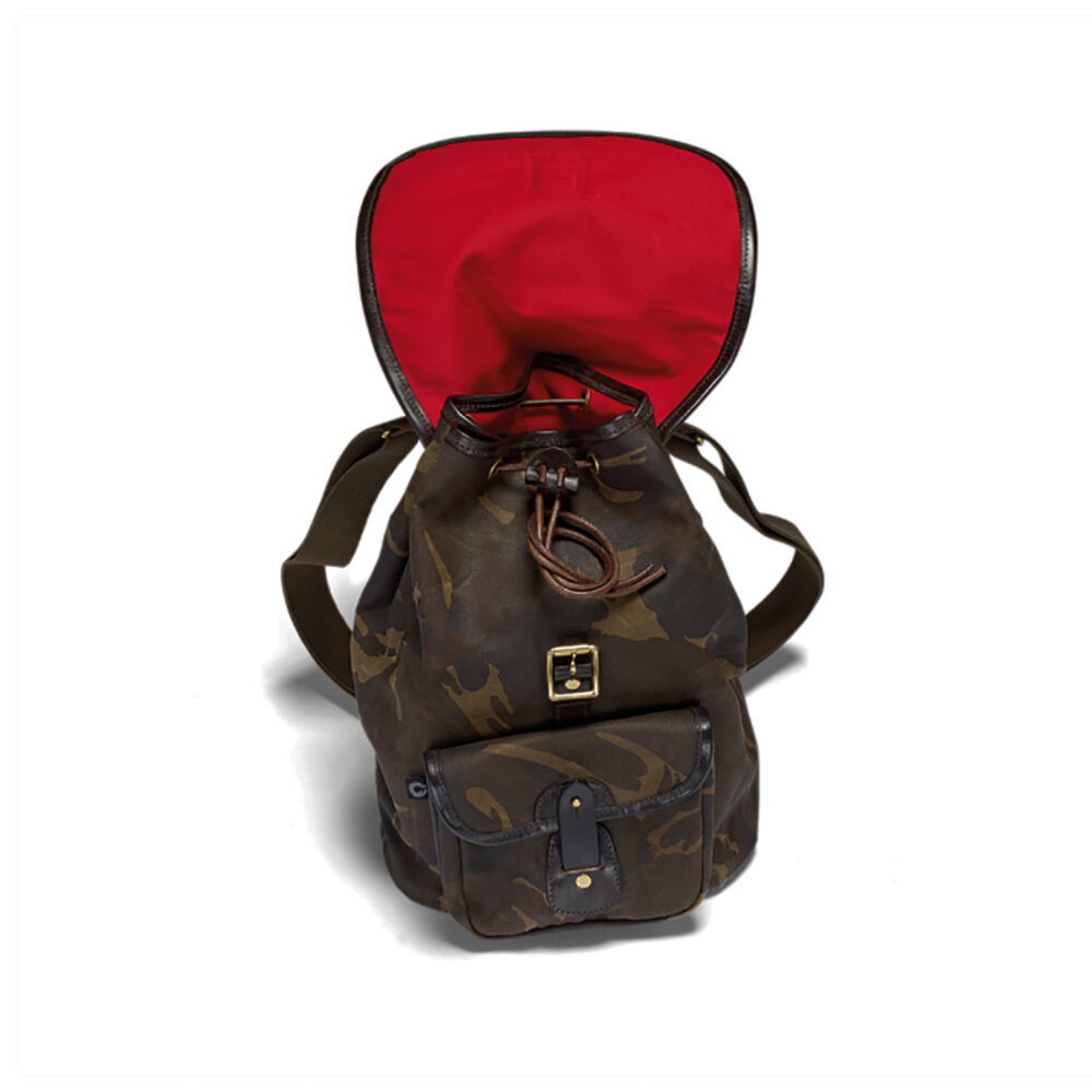Waxed Camo Rucksack by Croots England