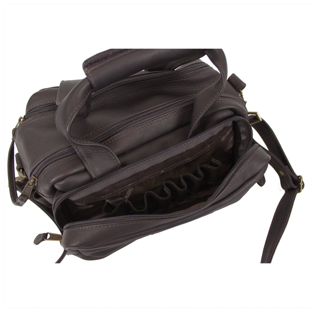 Leather 6 Box Carrier by Wild Hare, Two Colors