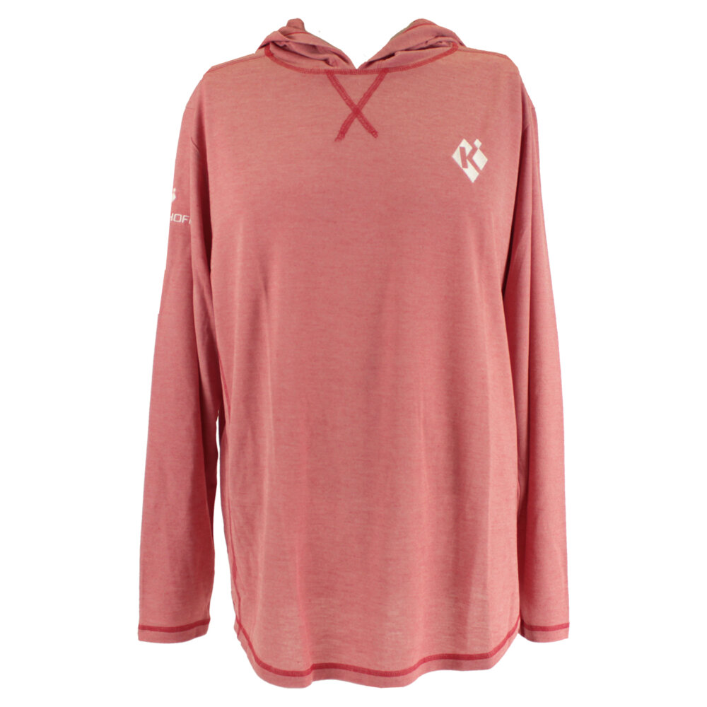 Long Sleeve “Butter” Hoodie, Crimson Red