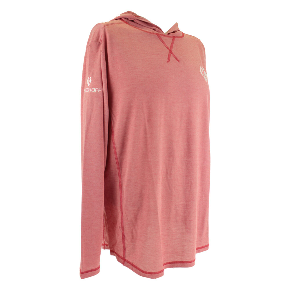 Long Sleeve “Butter” Hoodie, Crimson Red