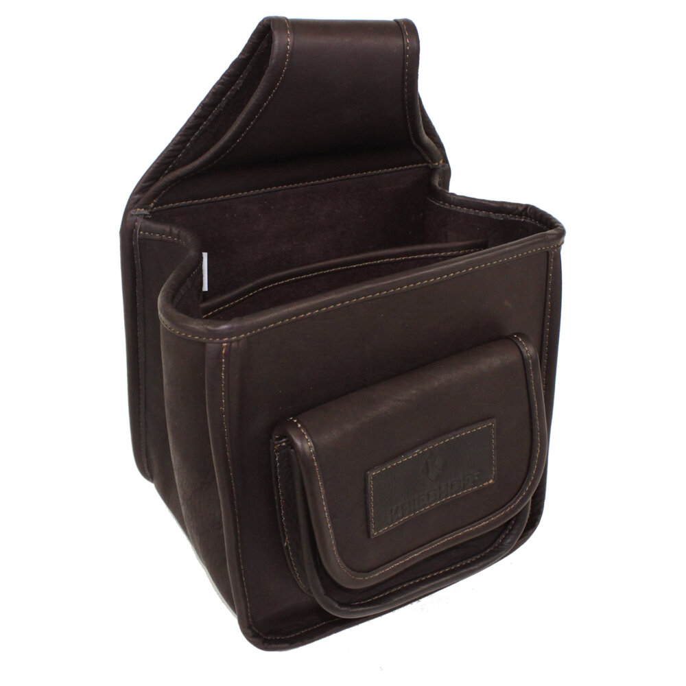 Leather Divided Pouch by Wild Hare, Two Colors