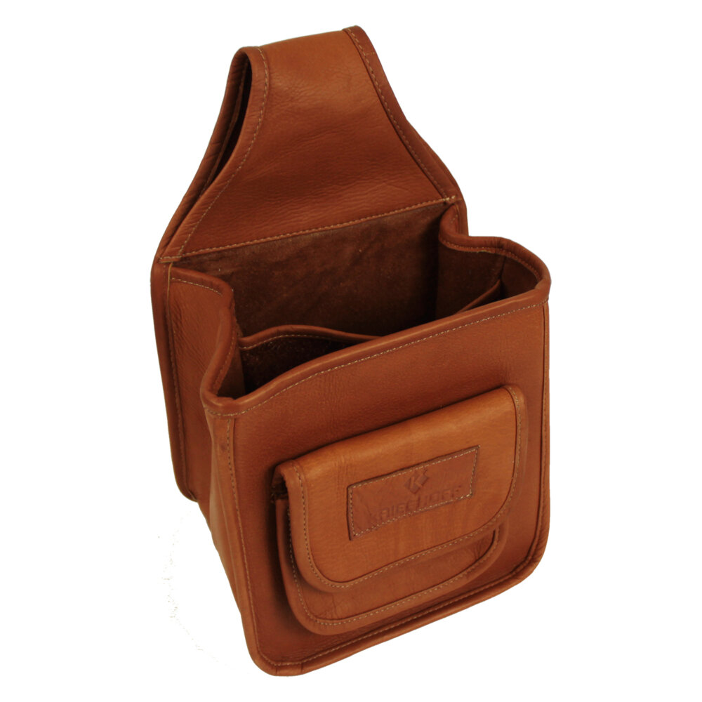 Leather Divided Pouch by Wild Hare, Two Colors