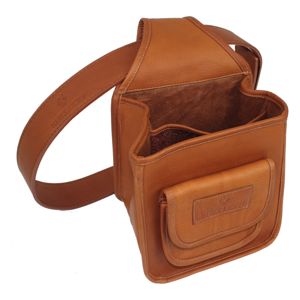 Leather Divided Pouch by Wild Hare, Two Colors