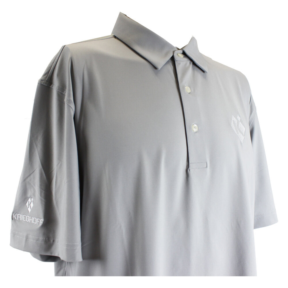Bamboo Eco Tec Men’s Polo Shirt, Light Grey