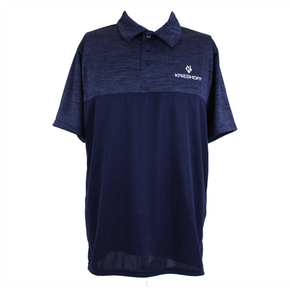 Tonal Performance Polo Shirt, Navy Blue