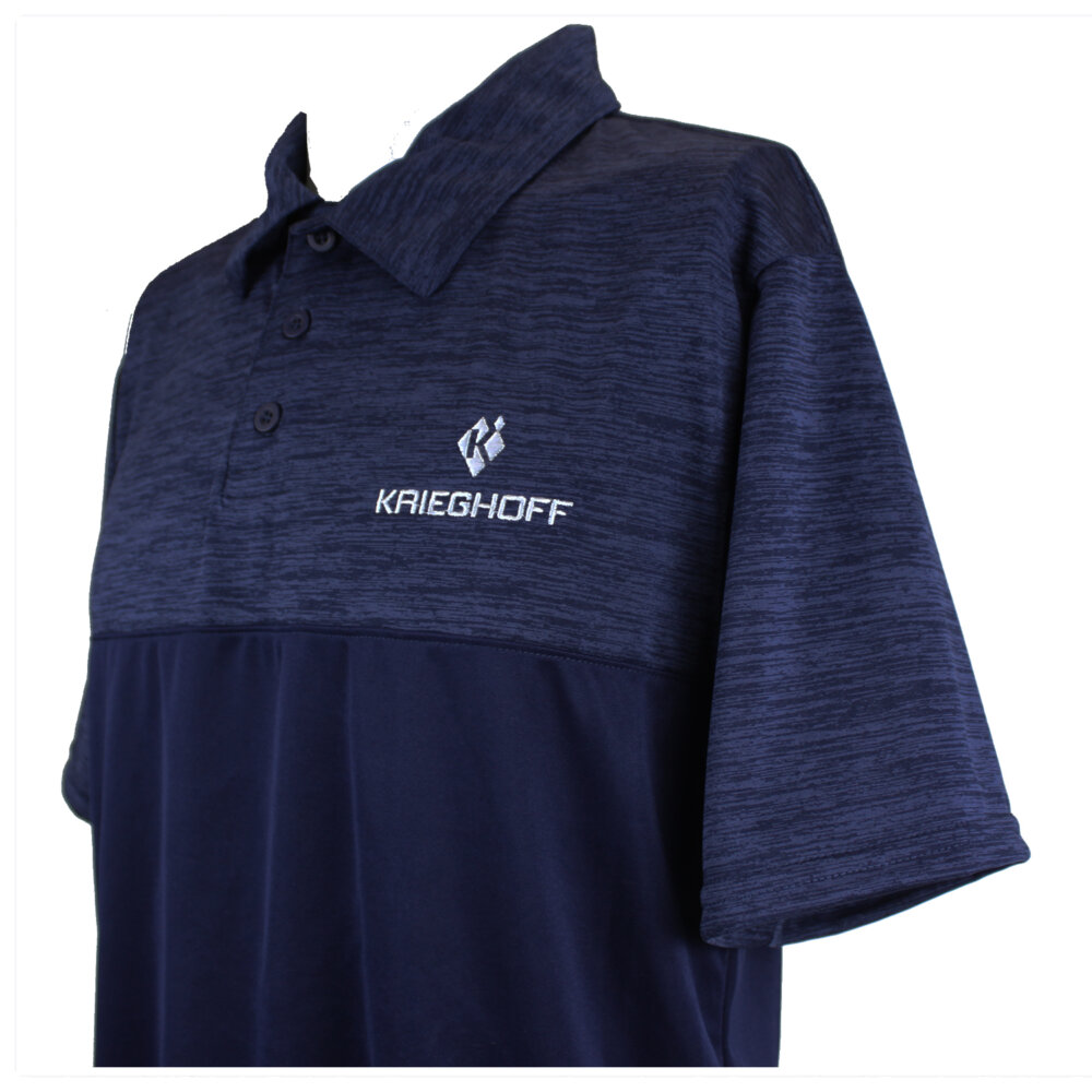 Tonal Performance Polo Shirt, Navy Blue