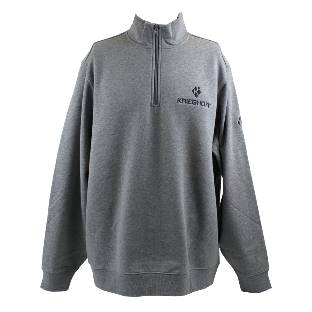 Krieghoff 1/4 Zip Sweatshirt, Dark Grey