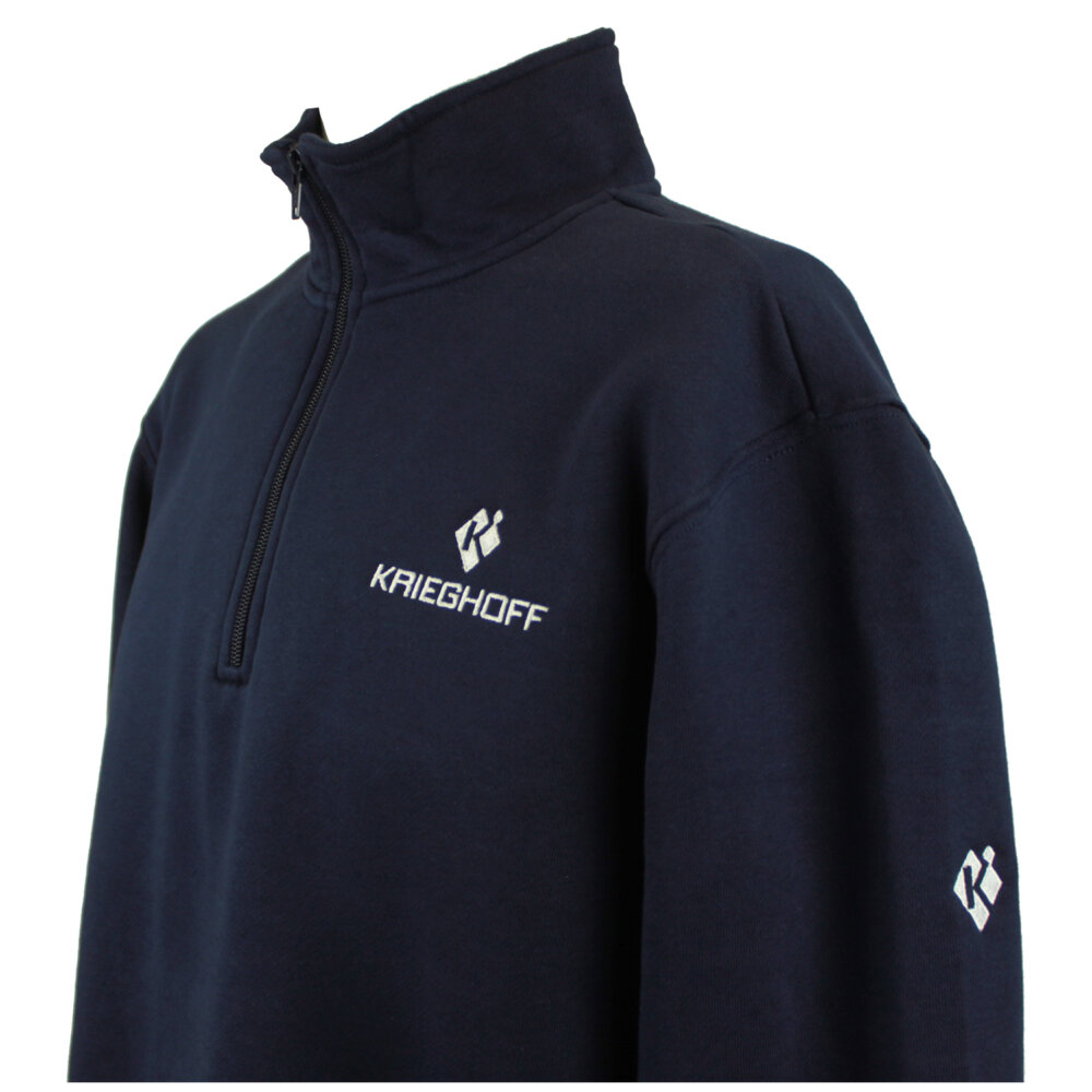 Krieghoff 1/4 Zip Sweatshirt, Navy Blue