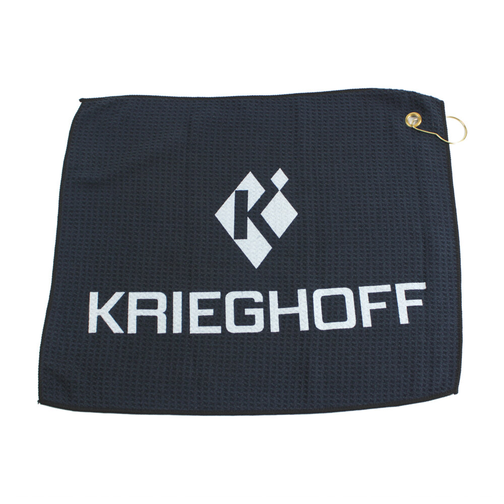 Krieghoff Waffle Knit Gun Towel, Black