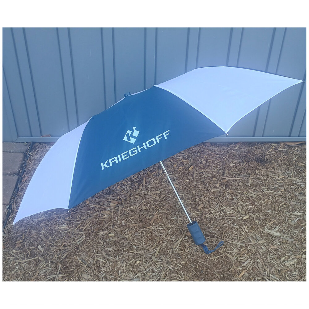 Umbrella, Navy Blue/White