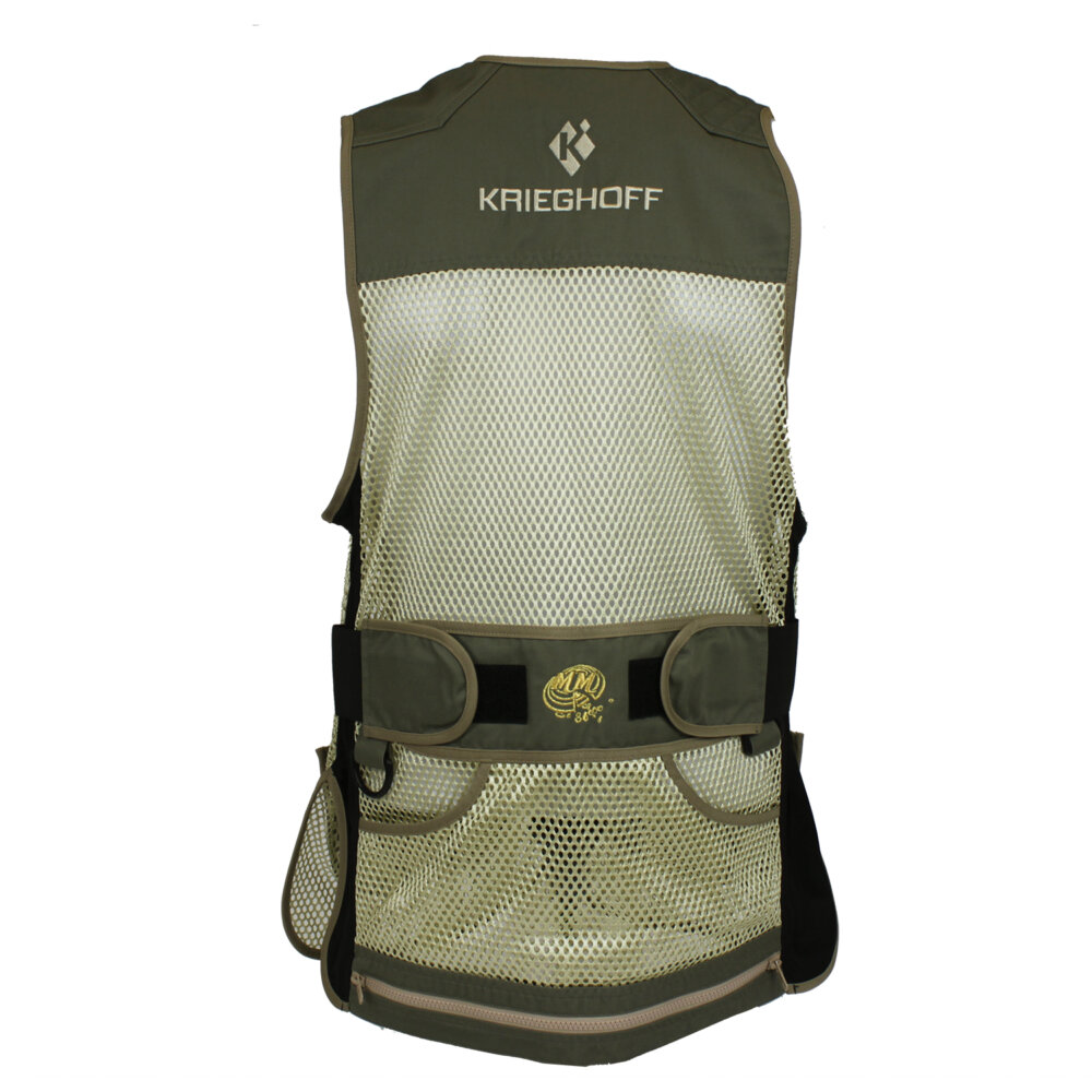 Krieghoff Ladies’ Mesh Vest by MizMac – Left Handed, Sage and Khaki